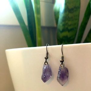 Amethyst Teardrop Shaped earrings